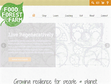 Tablet Screenshot of foodforestfarm.com